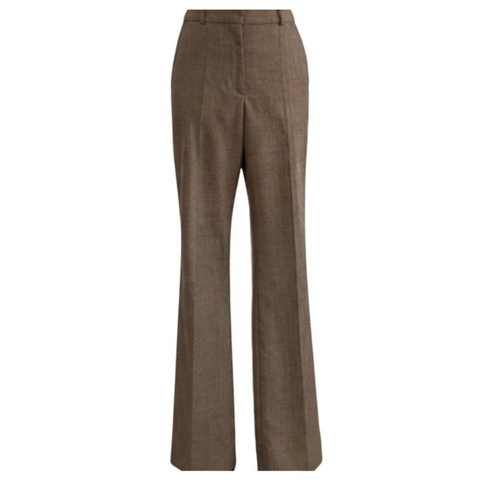 Sandro Paris Brown Wool Blend Trouser Pants Size 36 | Tailored Career Pants